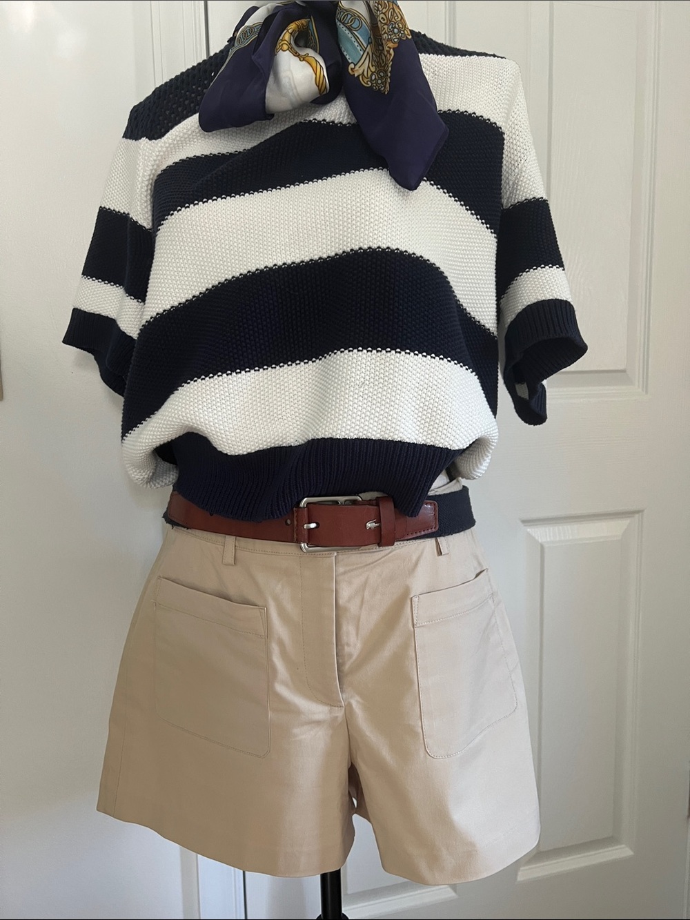 Cream shorts Theory
